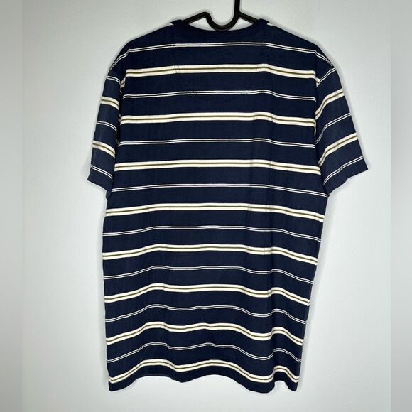 KATIN Henley short sleeve super soft striped shirt Mens size medium - Picture 4 of 7